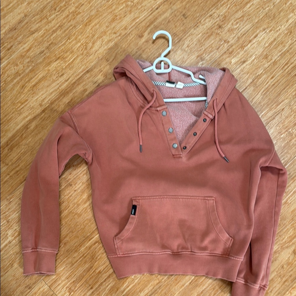 Roxy Pink Oversized Hoodie Sweatshirt